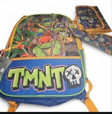 Nickelodeon Teenage Mutant Ninja Turtles Kids Backpack 5 Piece Set Multicolor