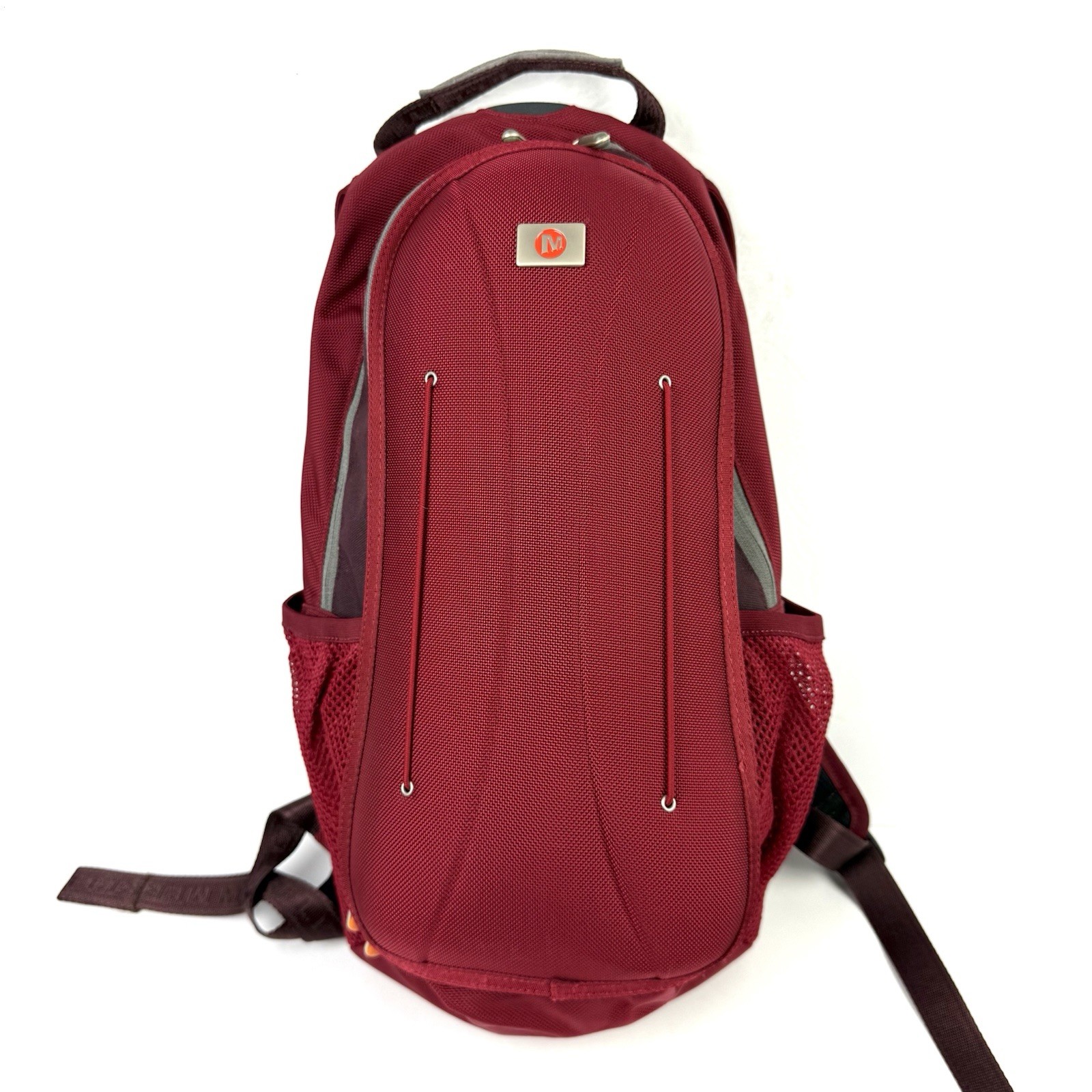 Merrell Backpack Dark Red Canvas Hard Shell Hikin… - image 1