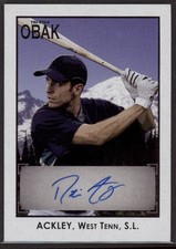 2010 Dustin Ackley Tristar OBAK Black  Auto  RC 20/50    #A3 (F1466)