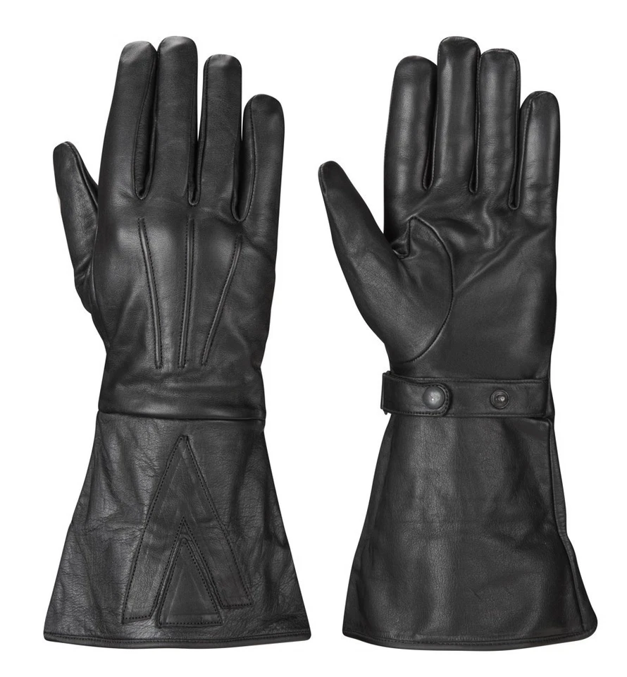 Traditionell Schwarz Panzerhandschuh Handschuhe - Bild 1 von 1