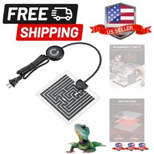 5 W Reptile Heat Pad with Thermostat 5.9 x 5.5 Inch Reptile Heating Pad Under...