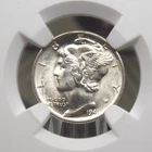 1941 "D" Mercury SILVER Dime 10c NGC MS65 FB #007 *FULL BANDS* Gem BU Unc ECC&C