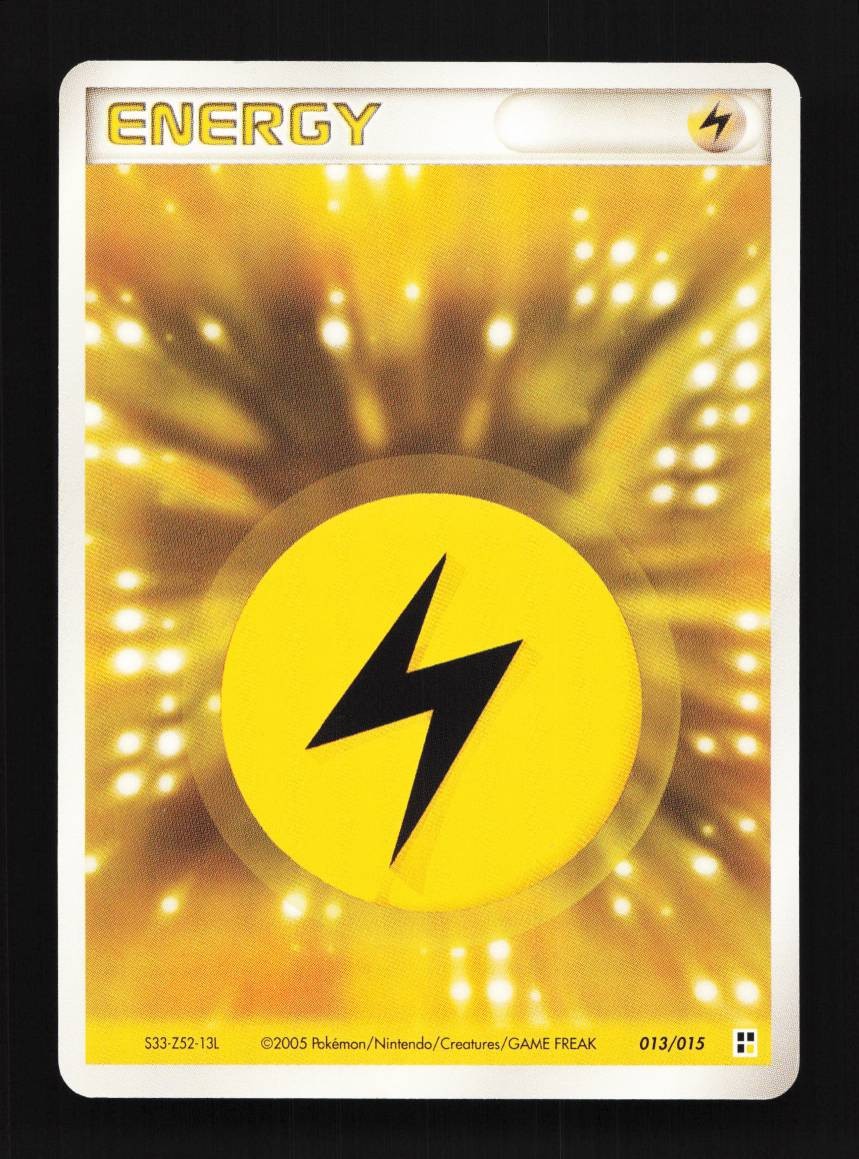Lightning Energy 013/015 LP Quick Construction Pack Japanese Pokemon Card TCG