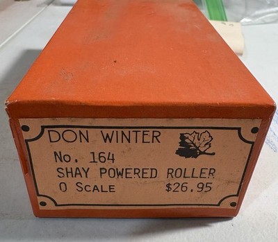 Don Winter No. 164 Shay Powered Steam Roller O Scale Craftsman Kit w/ Box