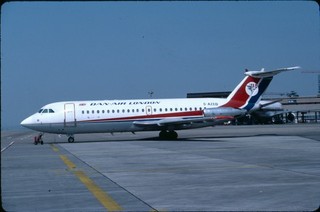 EB18 Original aircraft slide / Dia Dan Air Bac111 G AZED