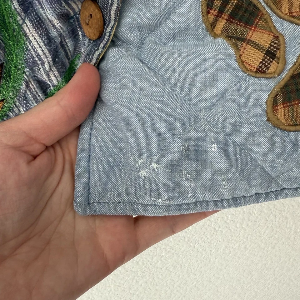 Chaqueta Acolchada De Colección Parche Magic Mediana Para Mujer Wolf Cabin Reversible Grannycore Foto 4 de 4