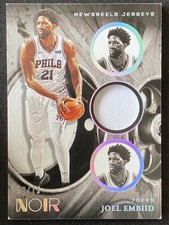 Joel Embiid 2020-21 Panini Noir Newsreels Jersey /75 #NRJ-JEM