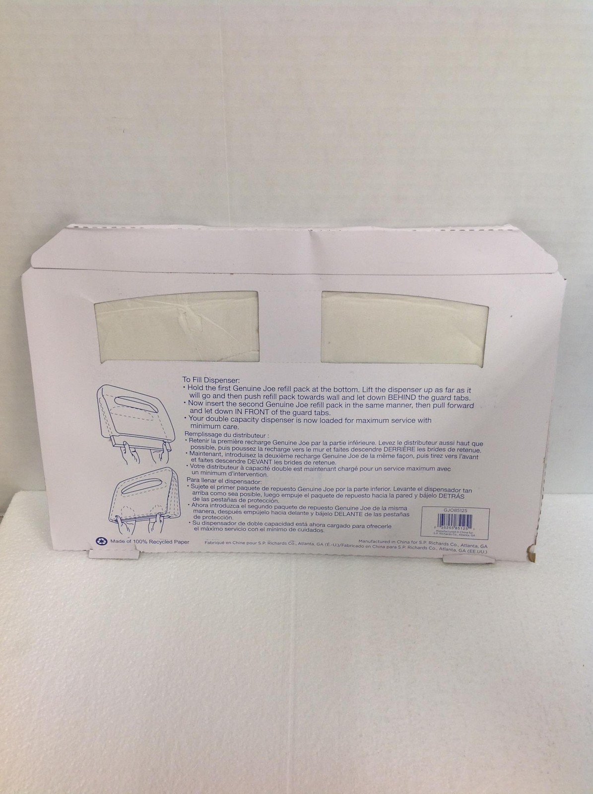NEW Genuine Joe GJO85125 White Toilet Seat Cove, 5000/Case, FREE SHIPPING
