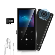 128Gb Mp3 Player With Bluetooth 5.2, Aimoonsa Music Player With Built-In Hd