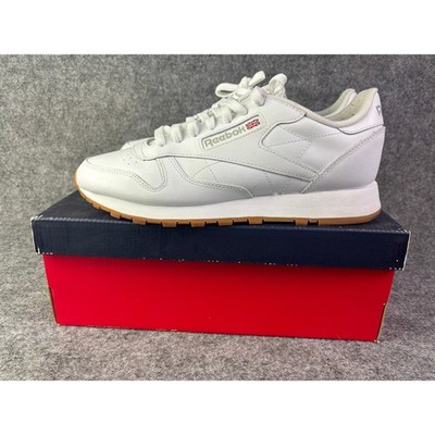 Reebok Classic Leather Sneakers Mens 10.5 White Gum Sole GY0952