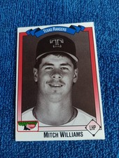 Mitch Williams Card 1993 Keebler Texas Rangers #382 Baseball Card Rare SGA