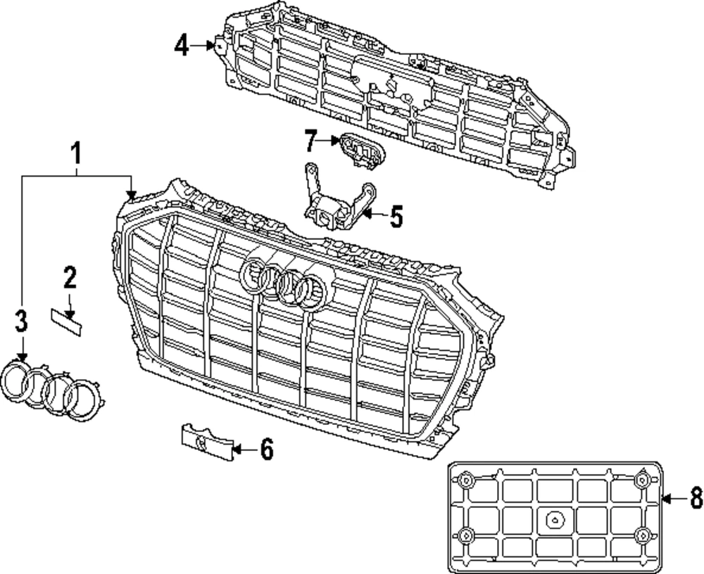 Soporte para Audi Q5/Q5 PHEV/SQ5 2021-2024 (N/P 80A-853-231-D)