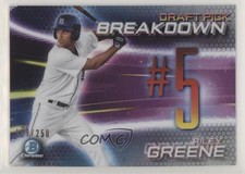 2019 Bowman Draft Chrome Scouts Pick Breakdown Refractor /250 Riley Greene 1kk