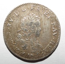 Louis XV Tiers d'écu réformé Paris A Argent 8,04g superbe reformation