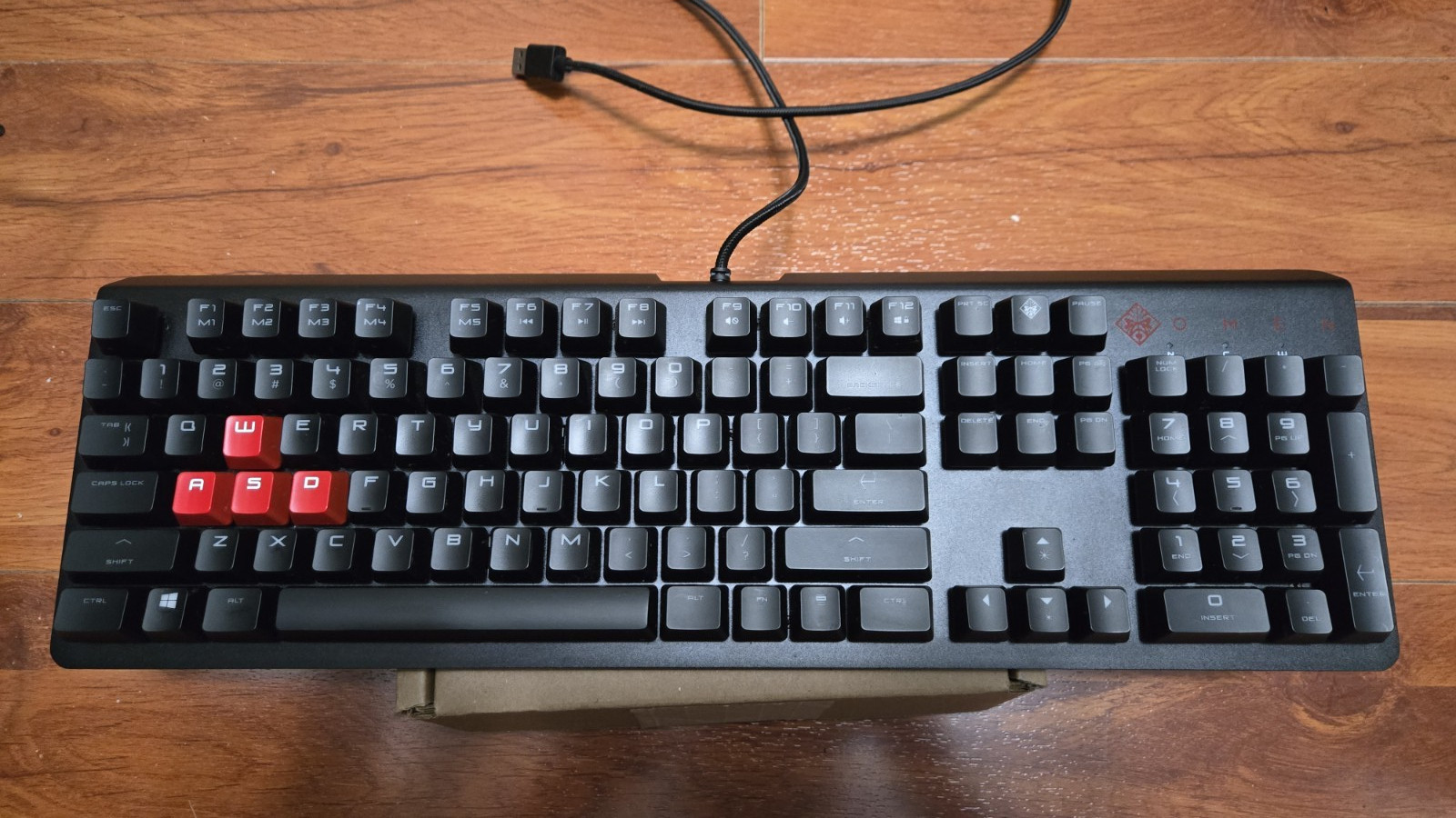 HP OMEN - Encoder Cherry MX Red Full-size Wired Gaming Mechanical Keyboard