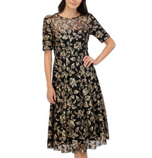 Eliza J Women's Sequin Embellished Short-Sleeve Midi Dress MSRP $298