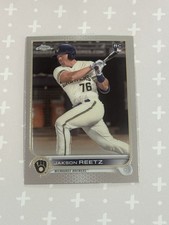 2022 Topps Chrome Sonic Jakson Reetz Rookie #157 Milwaukee Brewers RC (U)
