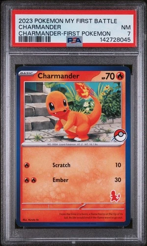 2023 POKEMON MY FIRST BATTLE-CHARMANDER DECK FIRST POKEMON CHARMANDER PSA 7