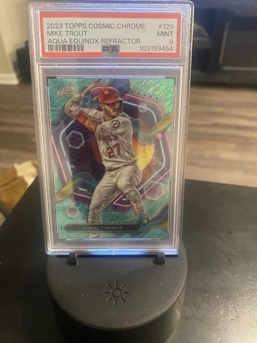 2023 Topps Cosmic Chrome - Mike Trout #129 Aqua Equinox Refractor /199