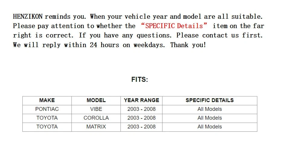 Pastillas de freno delanteras de cerámica aptas para 2003 2004 2005 2006 2007 2008 Vibe Corolla Matrix~ Foto 2 de 4