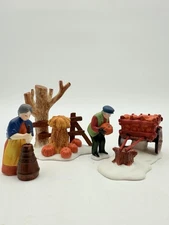 Department 56 Heritage Village - Harvest Time Set of 4 Accessories 5941-2 Autumn