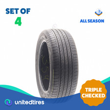 Set Of 4 Used 21555r17 Nexen Npriz Ah8 94v - 6.5-8.532 15urm