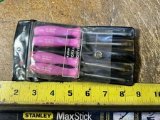 Snap On Tools SDTX40V USA 4pc Violet Mini Hard Grip Combination Torx Set