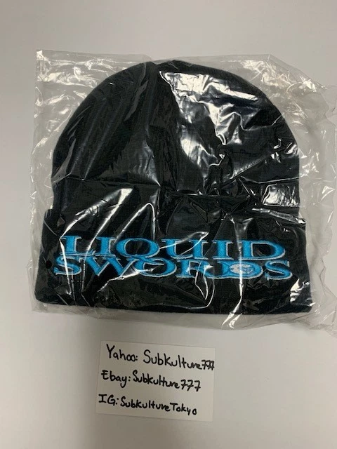 Neuf Supreme Supreme LIQUID SWORDS GZA WU TANG BEANIE RARE NOIR boîte noire Lo