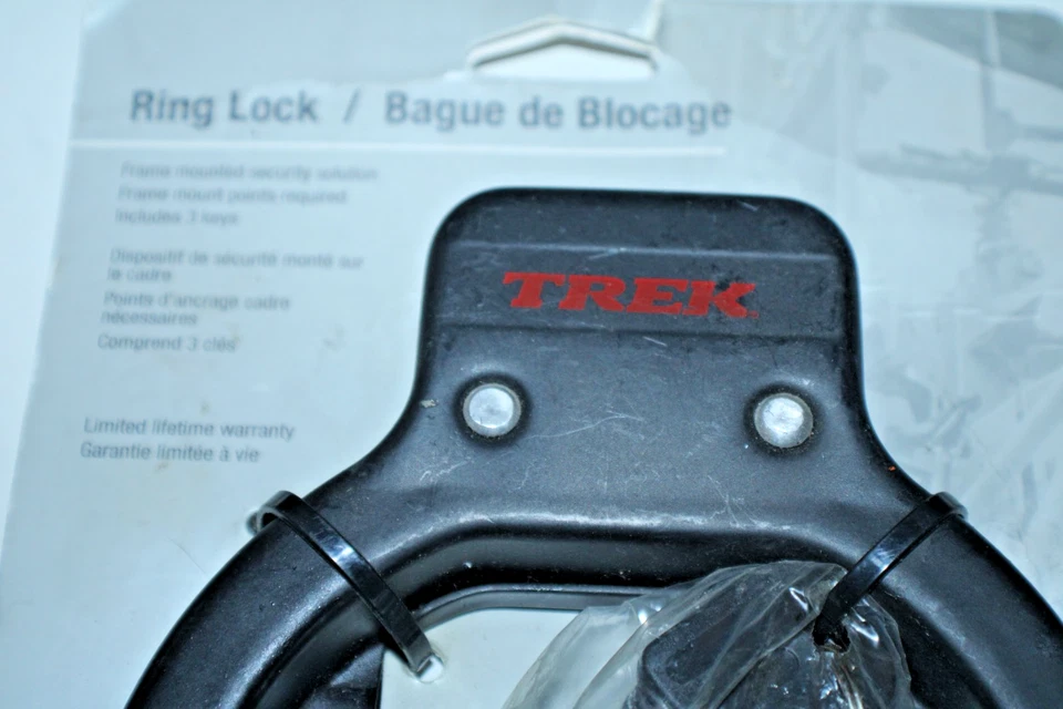 Trek Bicycles Ring Lock Frame Mounted Plate Lock Seat Stay Keys #428422 Specific - Image 2 of 4