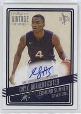 2021-22 Onyx Vintage Auto Edmond Sumner #VAES Auto 09wc