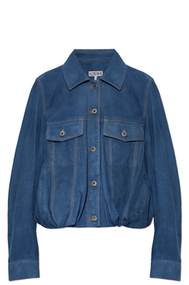 LOEWE Blue Suede Jacket New & Authentic | eBay
