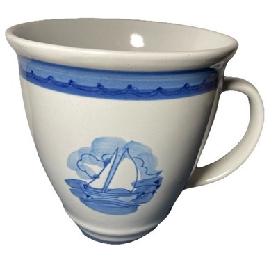 Sail Away Coffee Mug Folkcraft Stoneware