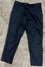 Aramark Work Pants Unisex Adult Size 36 X 32 Black Stretch Waistband Adjustec — photo 7