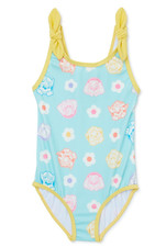 Girl's Size 2T Paw Patrol One Piece Green Bathing Suit Swimwear UPF 50+