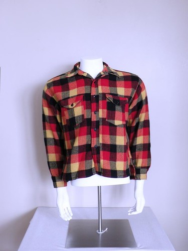 vtg 1930s 1940s rockabilly SWEET ORR buffalo plaid