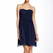 Jenny Yoo Keira Chiffon Strapless Dress