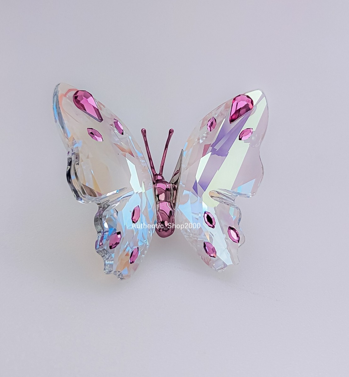 Swarovski soaかぁち New 100% Authentic SWAROVSKI Crystal Idyllia Pink Butterfly