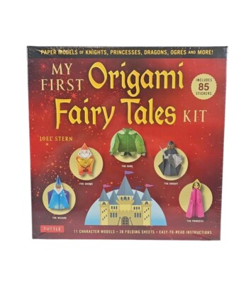 Beginner Origami Kit Paper Craft Princess Knight Dragon Ogre Fantasy Fairy Tales