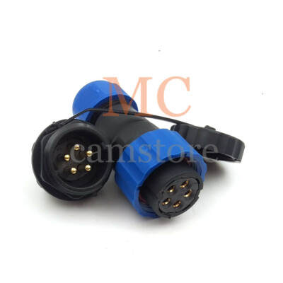 SD20 5pin Panel Mount Connector Plug and Socket,Industrial Power Cable Connector