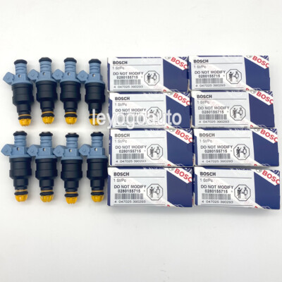 8Pcs Fuel Injectors 0280155715 For 1996-1999 Dodge RAM 1500 2500 3500 5.2L 5.9L