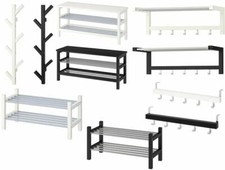 IKEA NEW TJUSIG shoe rack, hangers,shoe storage,hat rack, black and white colour