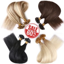 AAAA Thick Nail U Tip Keratin Fusion Real Remy Human Hair Extensions 200S Long