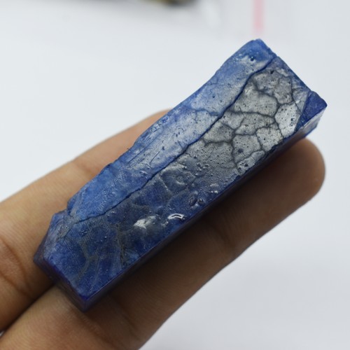 CERTIFIED Earth Mined Uncut Rough Loose Gemstone 182.45 Ct Natural Blue Sapphire - Picture 5 of 12