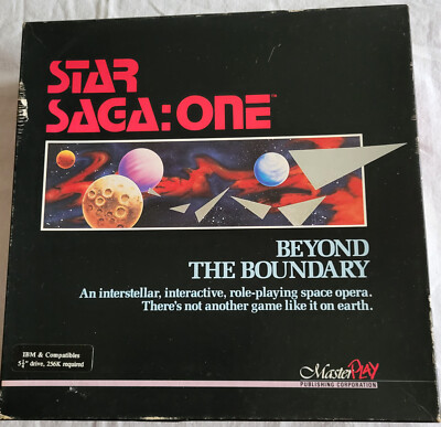 STAR SAGA ONE BEYOND THE BOUNDARY IBM Master Play PC 5 1/2drive 256K 1988 Spiel