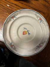 international stoneware strawberry marmalade plates set of 9 Vintage