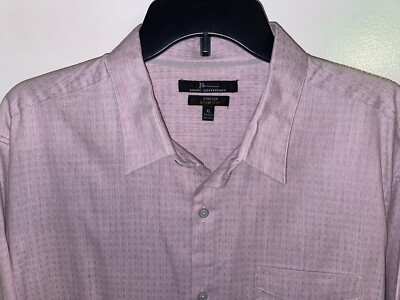Marc Anthony Men s Size XL Long Sleeve Button Up Dress Shirt Purple Slim Fit