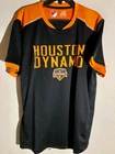 Adidas MLS HOUSTON DYNAMO Black/Orange Team Jersey sz 2XL