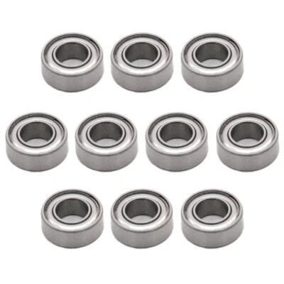ISSCX 10PCS R188ZZ 1/4" x 1/2" x 3/16" Inch Deep Groove Ball Bearings Z2 Chrome Steel