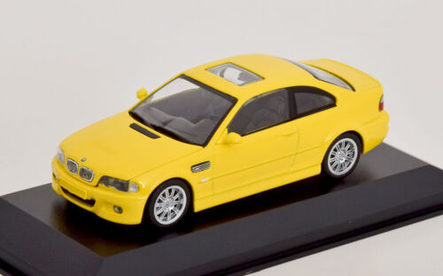 MAXICHAMPS - Voiture coupé de 2001 couleur jaune - BMW M3 (E46) - 1/43 - MXC9... - Afbeelding 1 van 3