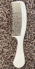 Vintage Goody Super Comb Unbreakable Pocket White 1989 Hair Plastic Salon 6.5"